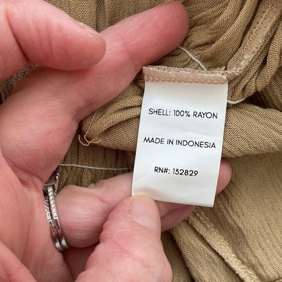 Lovers and Friends Vneck Ruched Nude Innika Summer Mini Dress XXS - Picture 11 of 16